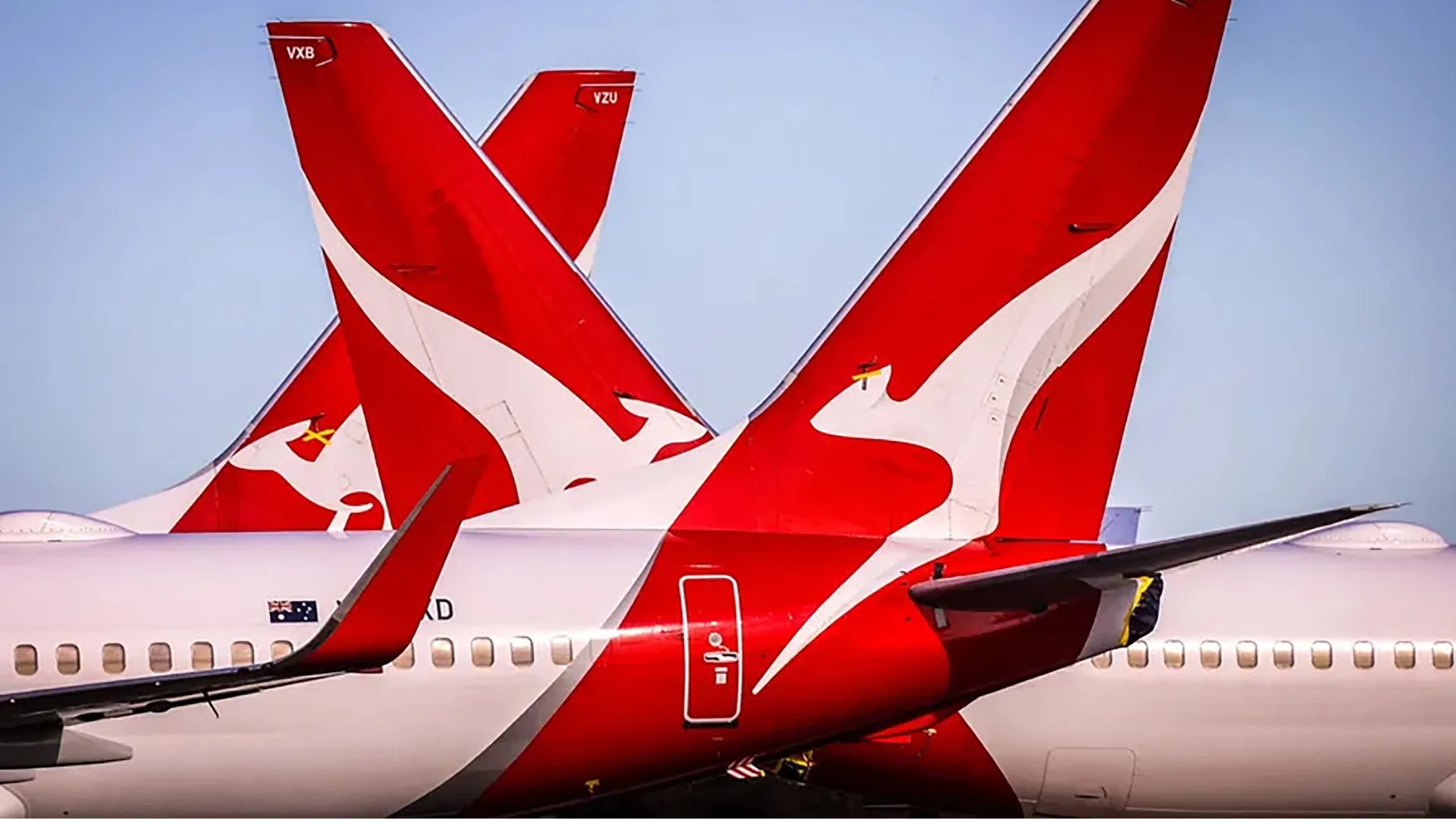 Qantas plane tails
