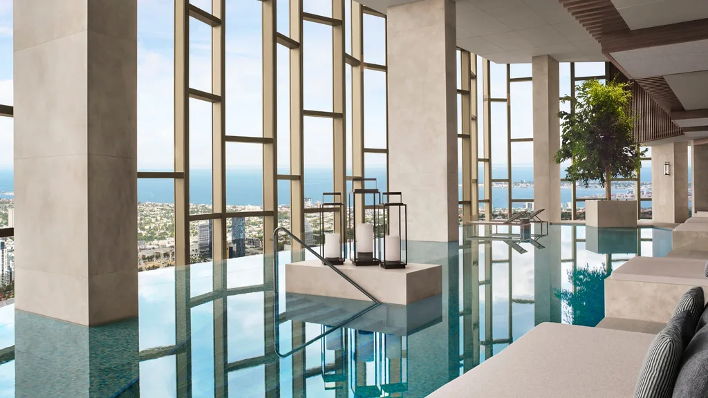 The pool at The Ritz-Carlton Melbourne