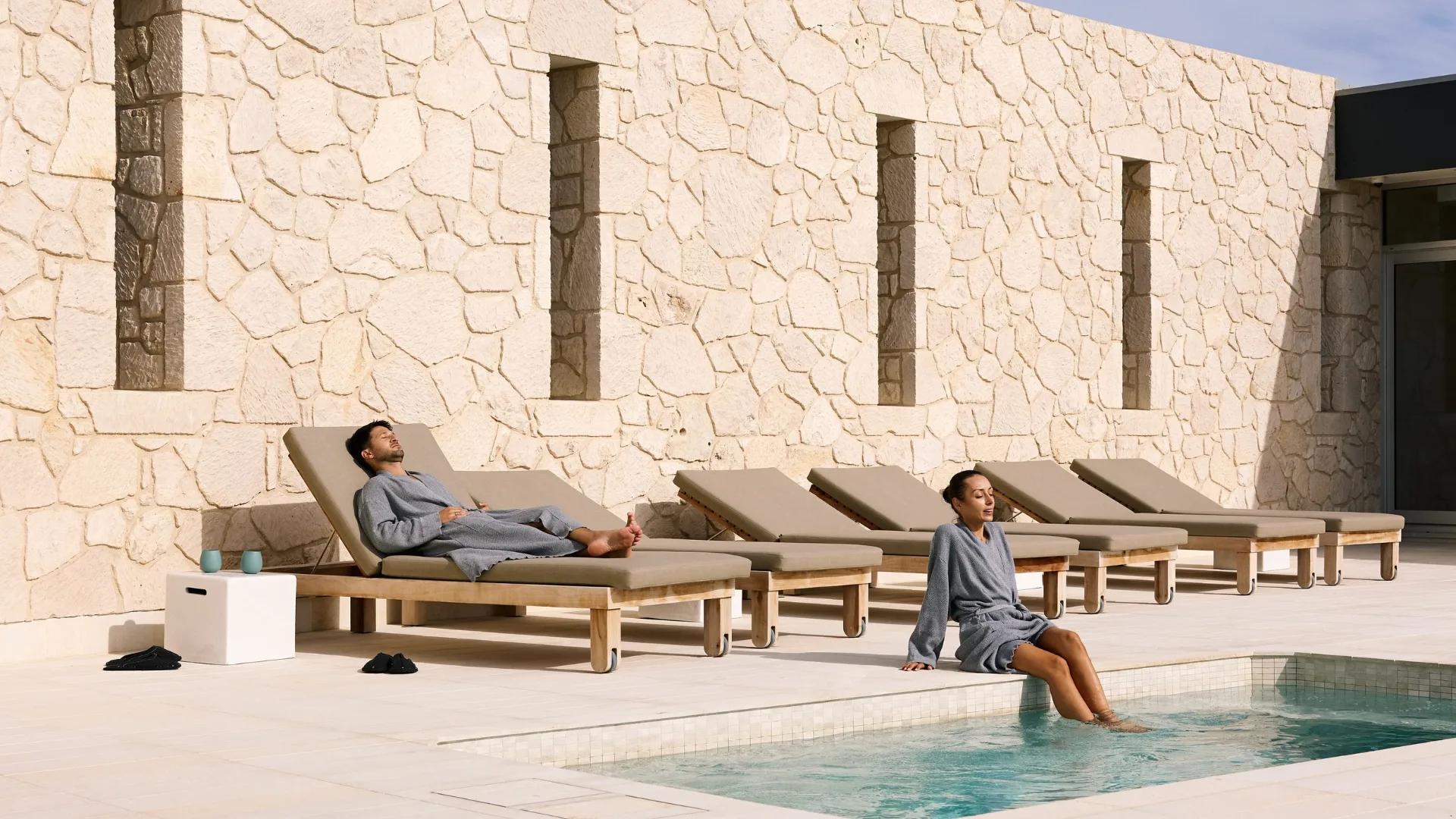 Relaxing pool scenes at Southern Ocean Lodge Kangaroo Island