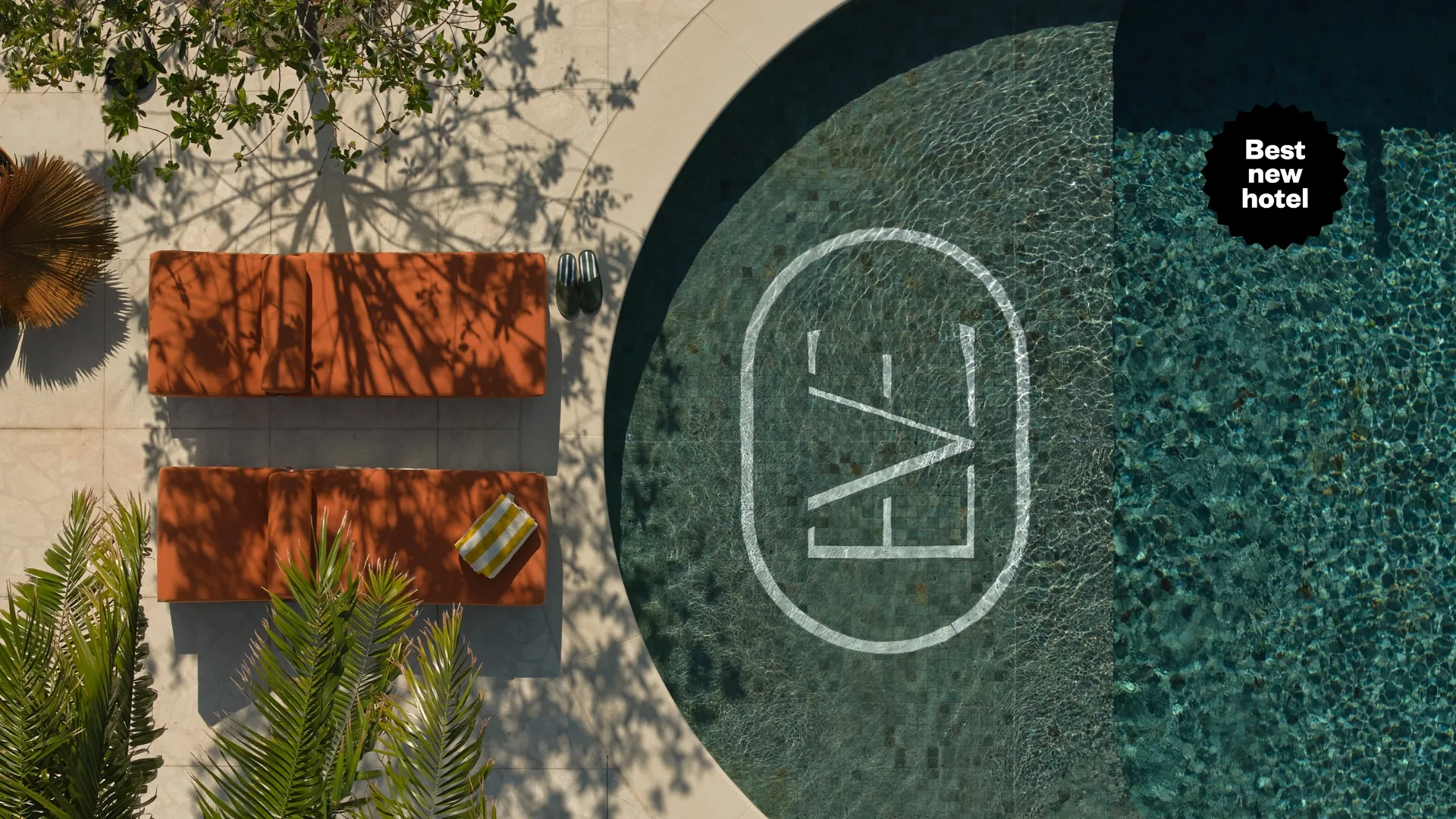 The lush rooftop pool area at our Best New Hotel for 2025, The Eve Hotel Sydney