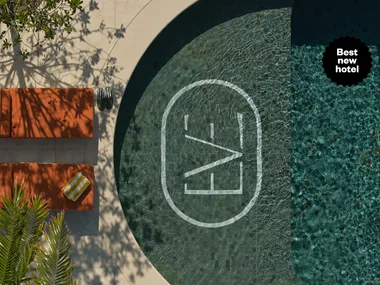 The lush rooftop pool area at our Best New Hotel for 2025, The Eve Hotel Sydney