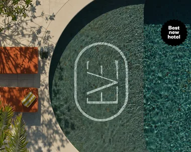 The lush rooftop pool area at our Best New Hotel for 2025, The Eve Hotel Sydney
