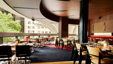 Chic Modernism decor delights at The Wine Bar at The Internationak