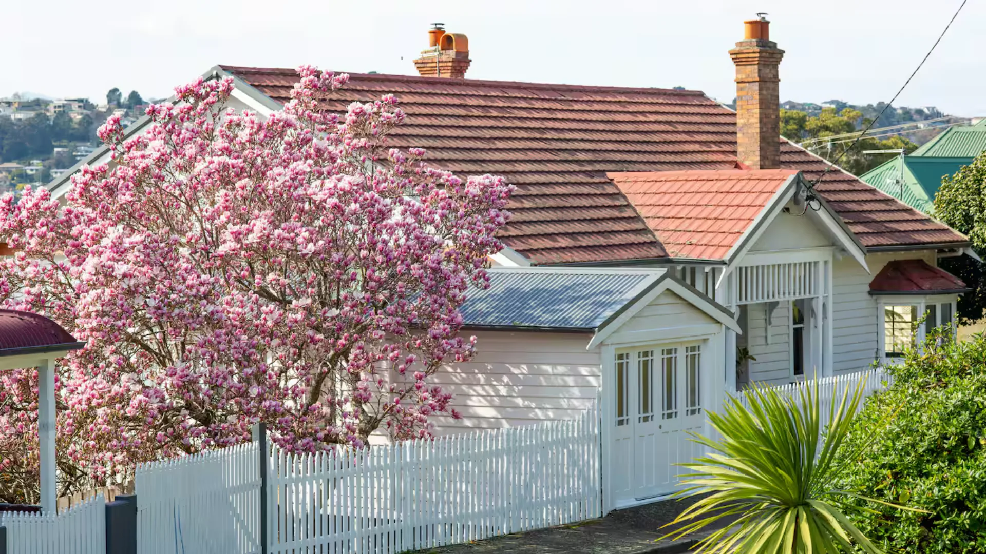 The Edwardian facade of Maverick House on West Launceston hill.