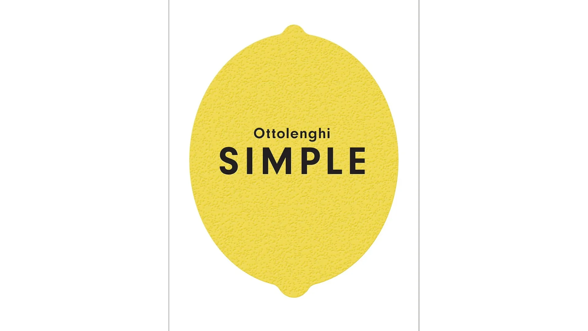 Striking lemon cover of Yotam Ottolenghi's famed Simple cookbook