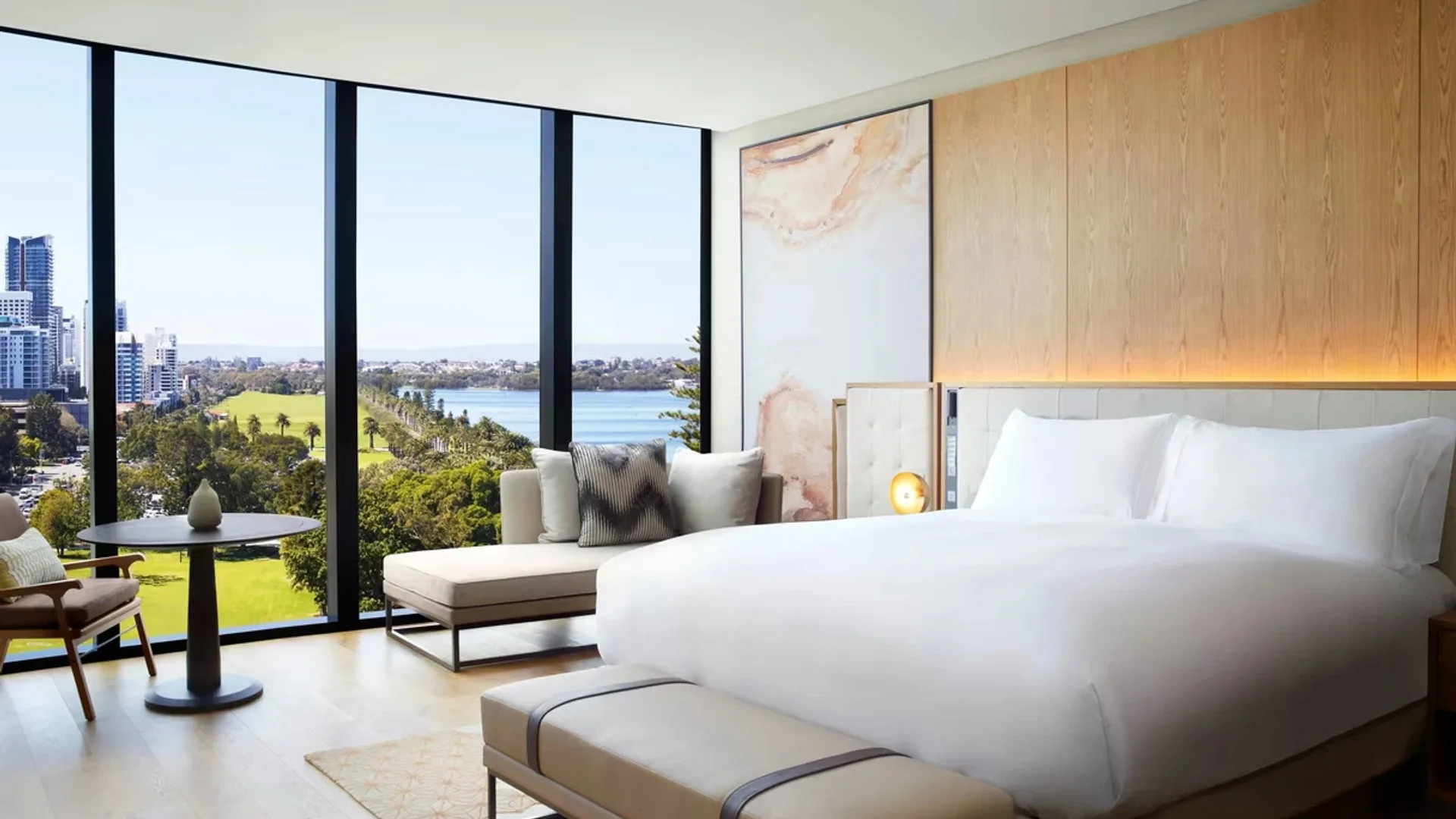 Waterfront views at The Ritz-Carlton, Perth
