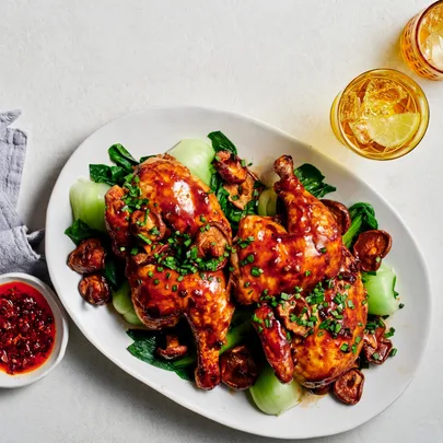 Sichuan spicy chicken with rolled rice noodles