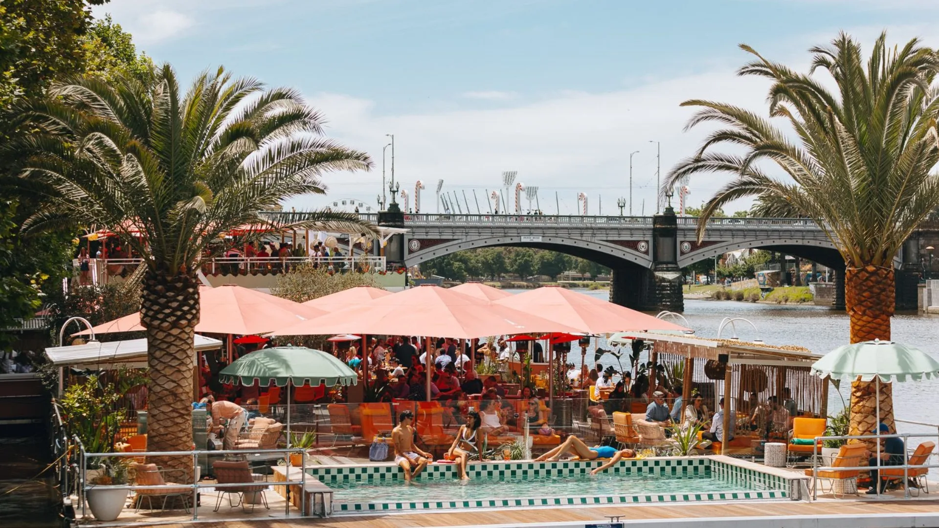 The Arbory Afloat on the Yarra River in Melbourne. 