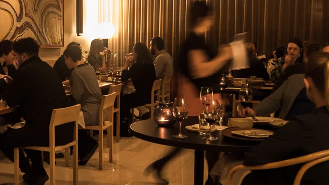 The interior of Allegra Dining Room in South Australia.