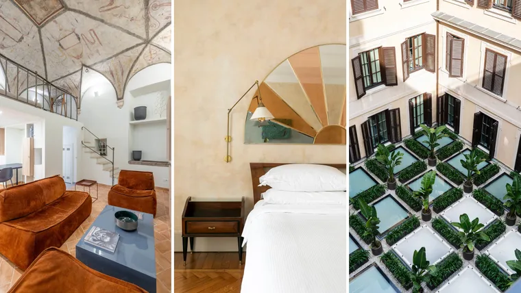 collection of airbnbs in Rome, Italy