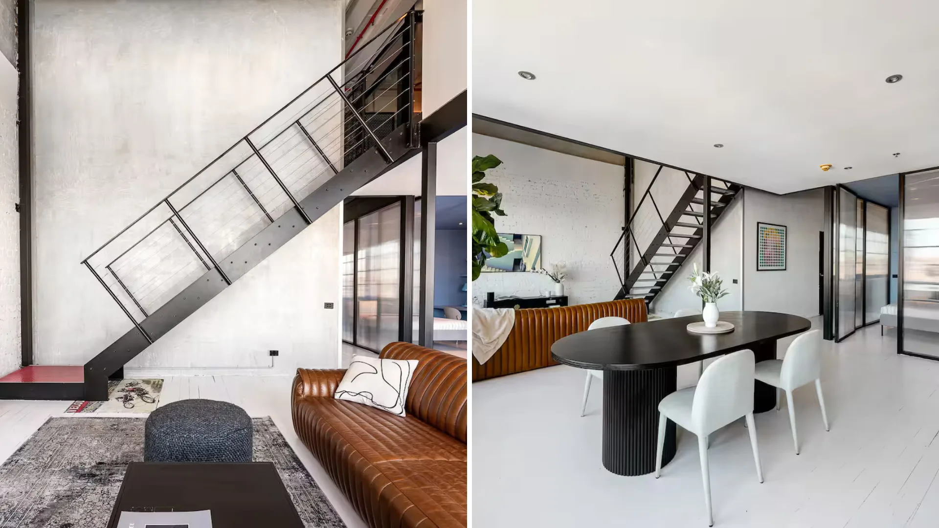 Converted warehouse loft apartment airbnb in Melbourne