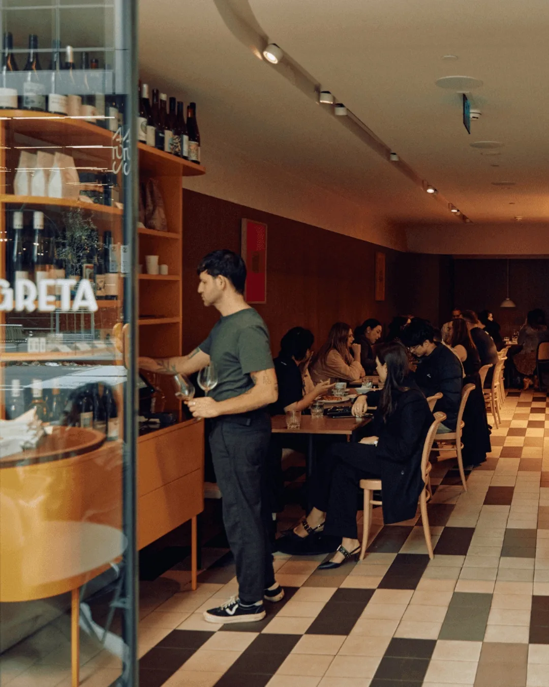 Greta is a hive of activity, particularly during the lunch rush thanks to its lunch special