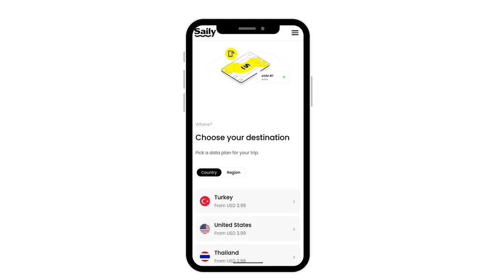Saily has eSIM plans for international travel to over 200 destinations, plus security features.