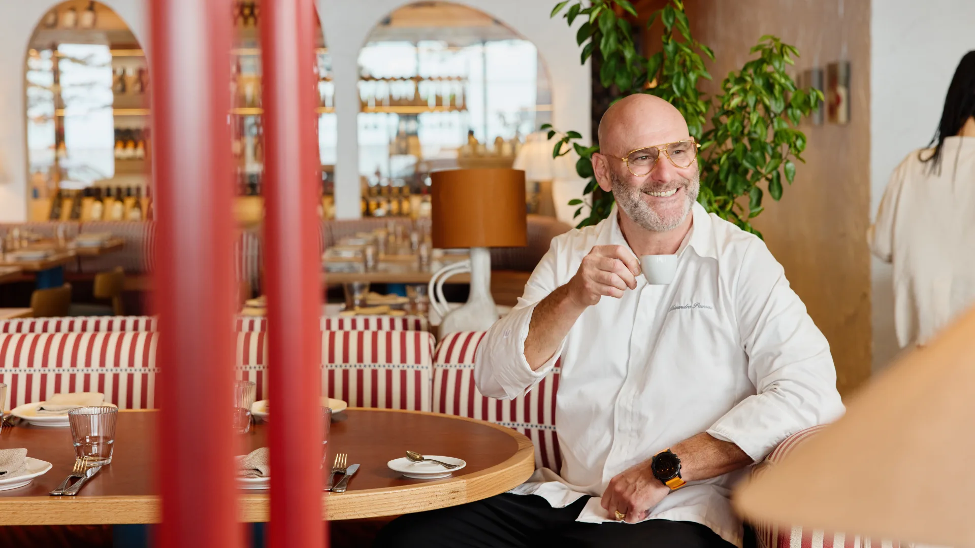 Chef Alessandro Pavoni at his Italian restaurant Cibaria.