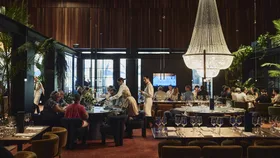 The opulent Club 1905 dining room at the Australian Open 2026.
