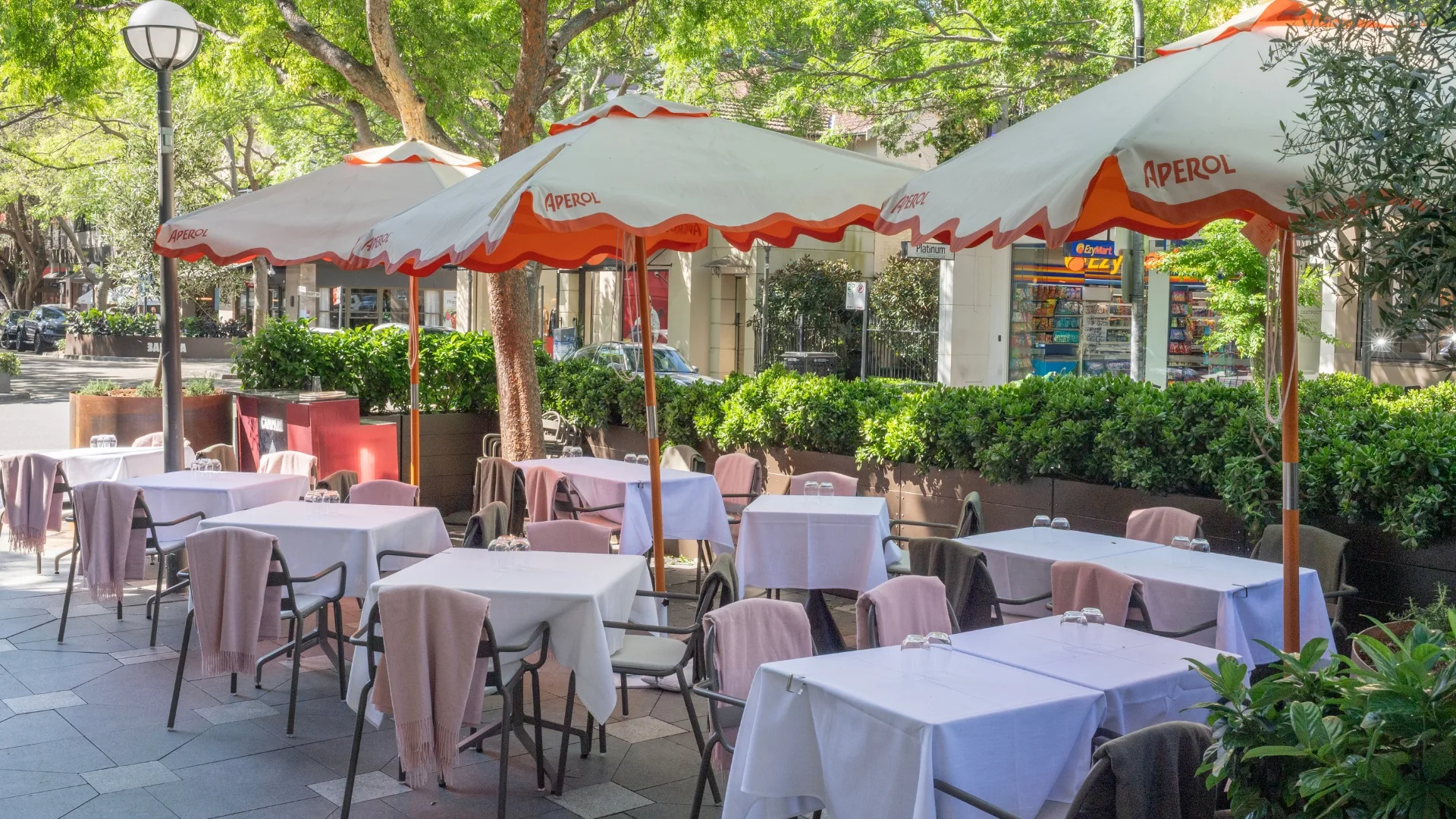 Alfresco seats at Double Bay's Gran Torino