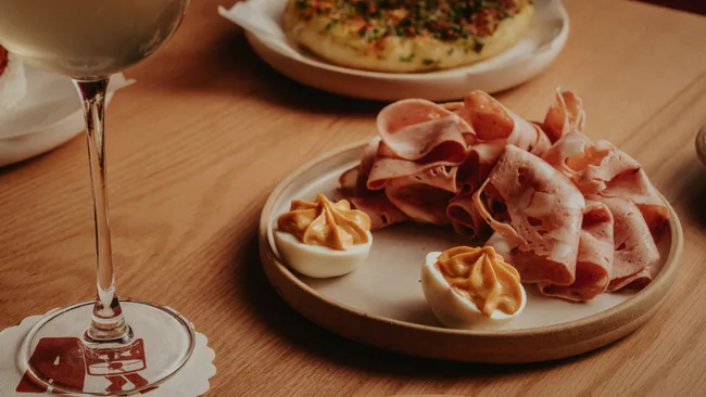 Drinks and snacks at Bessie's and Alma's in Surry Hills NSW