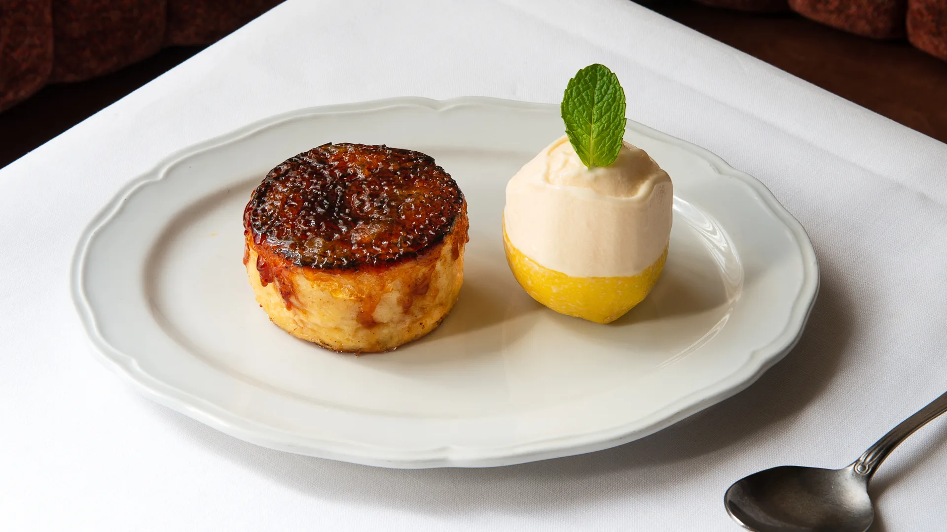 The lemon dessert at Gimlet, one of our best restaurants in Melbourne