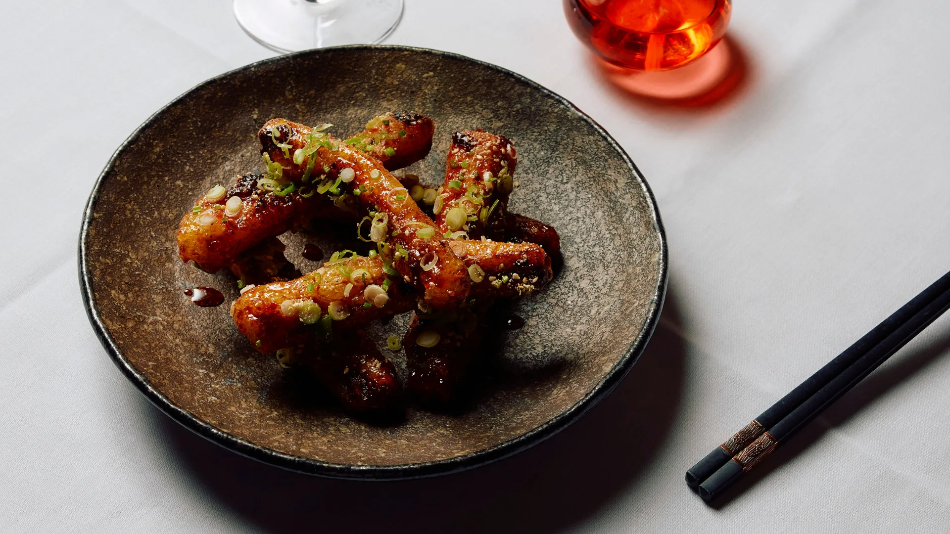 A dish of the signature crispy eggplant from Chinese restaurant Lee Ho Fook
