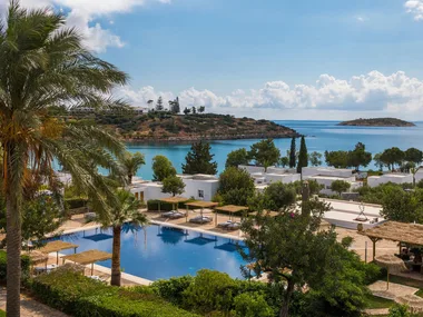 Minos beach art hotel in Crete, Greece