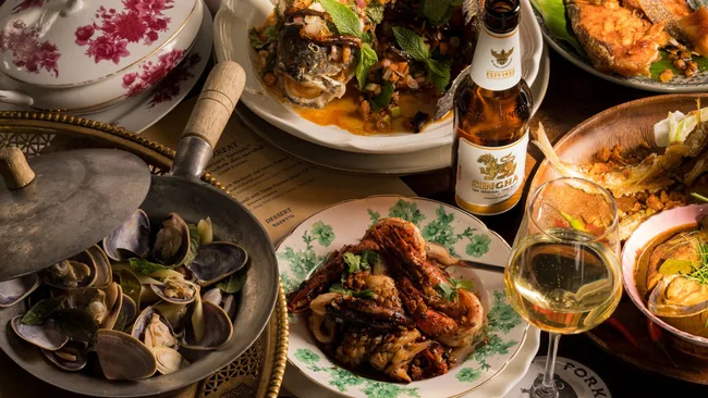 The vibrant food at Porkfat.