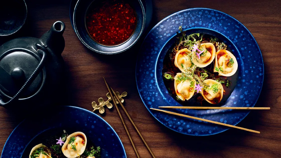 Tiger prawn and scallop dumplings recipe by Chef Craig Will