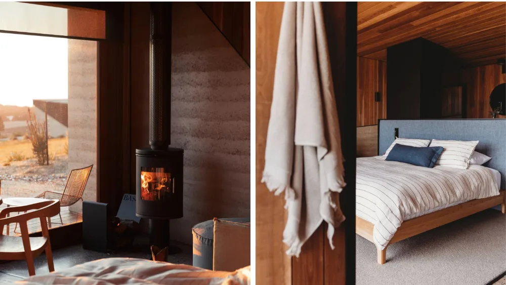 The cosy rustic interior of Chaser Studio in Orange NSW