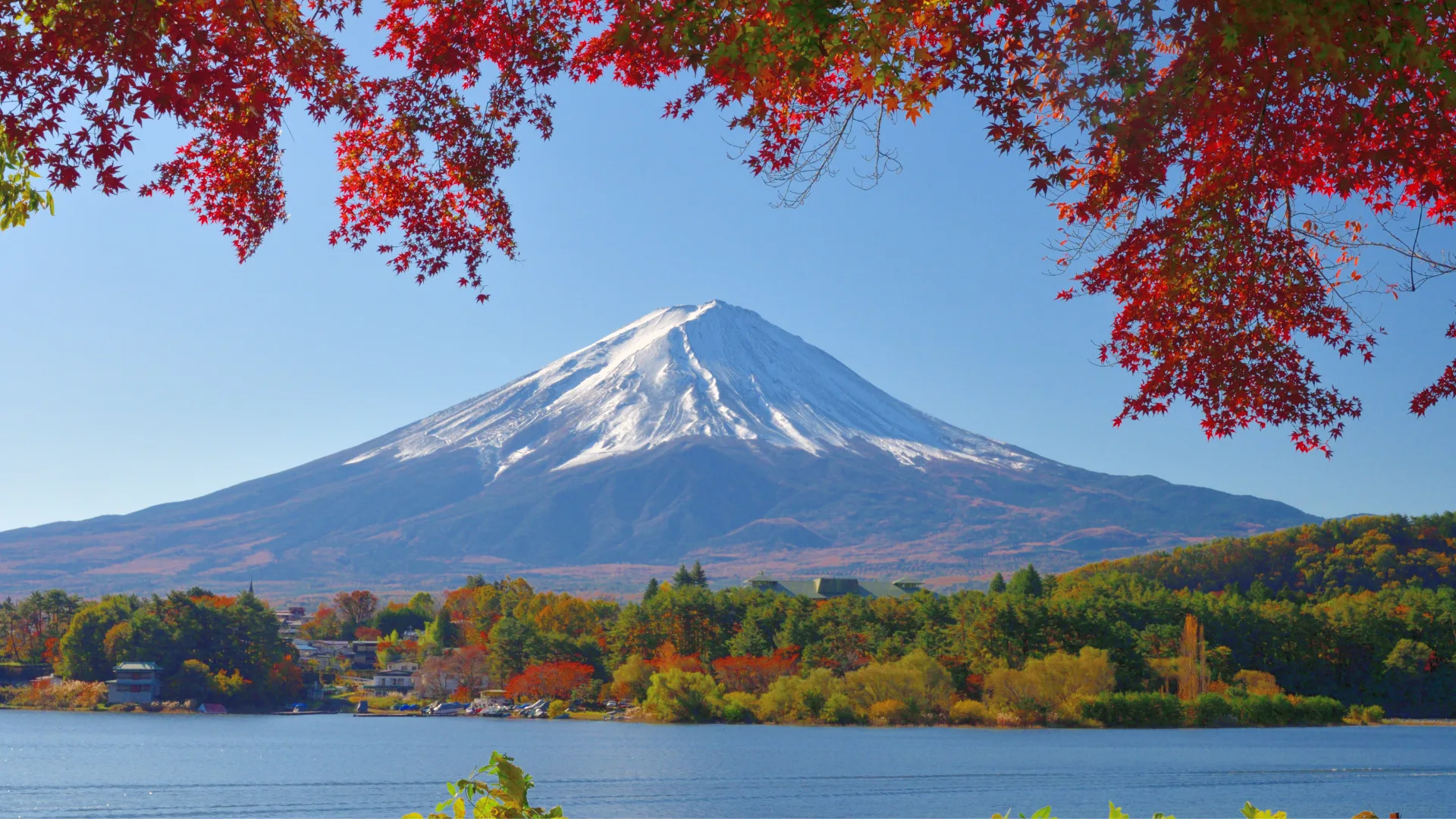 Mt Fuji, a UNESCO World Heritage Site with views from Lake Kawaguchi
