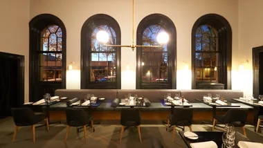 The interiors of Provenance's dining room