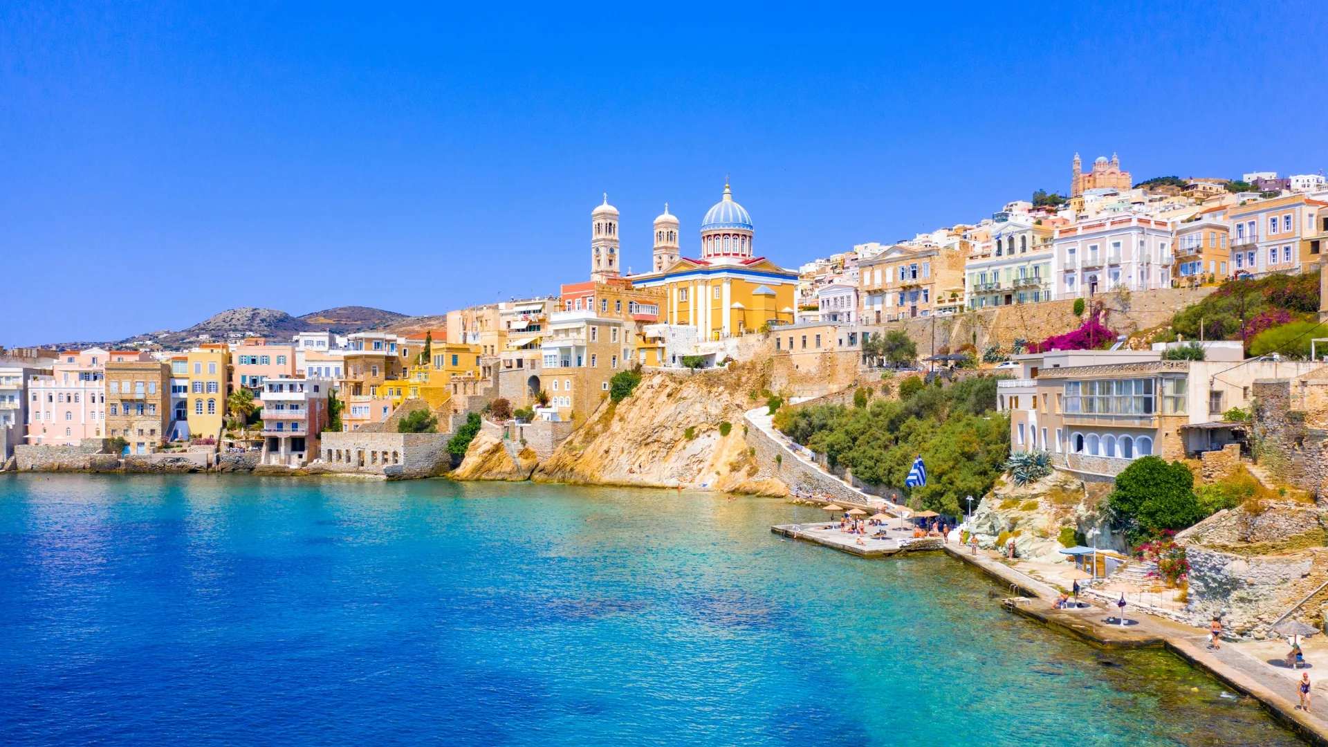 Blue skies and crystal-clear water are the norm in Greece, aboard APT Luxury Travel cruise ships