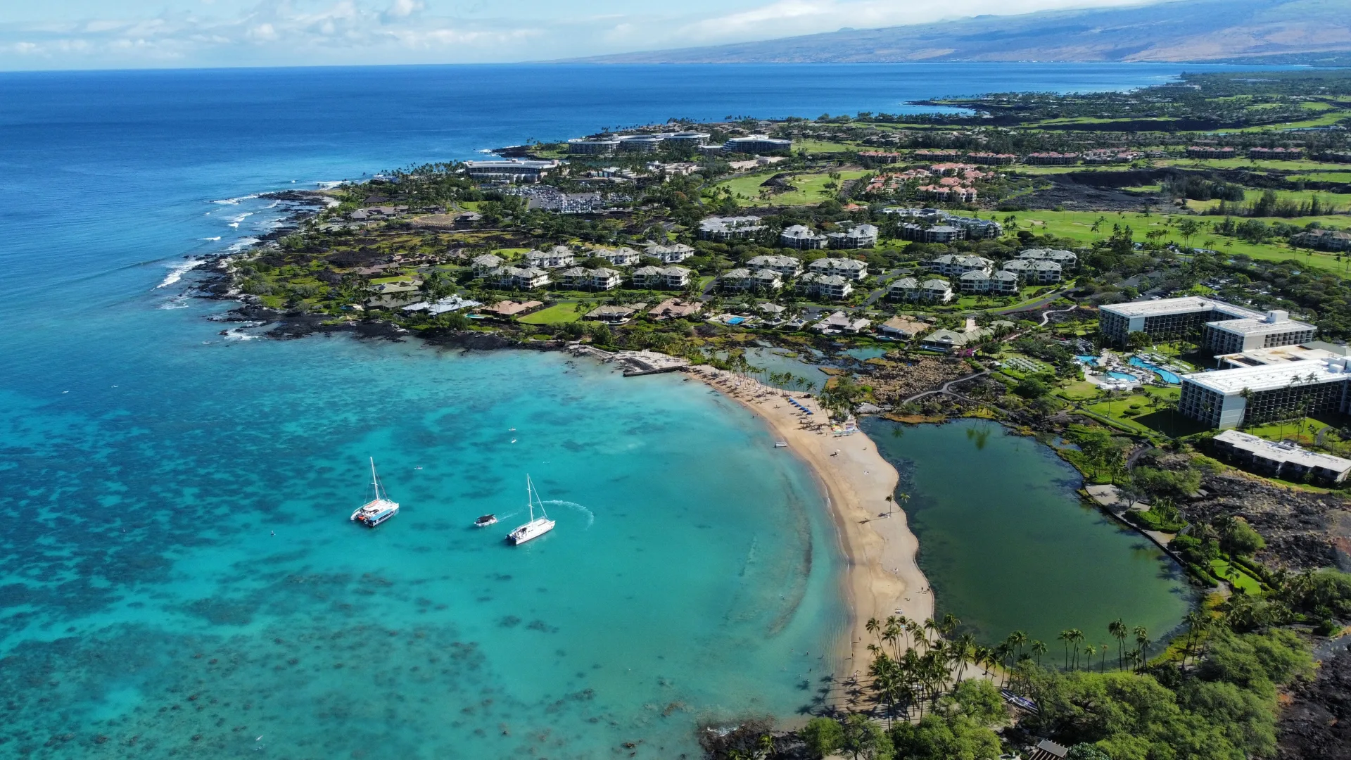 Big Island Hawaii West Coast ʻAnaehoʻomalu Beach