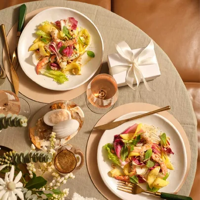 Neil Perry’s king prawn, mango and hazelnut salad