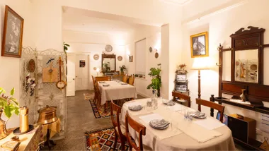 The homely interiors at Mini Lokanta in Adelaide