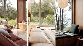 Swansong, a romantic airbnb stay in the bay of fires, Tasmania Australia