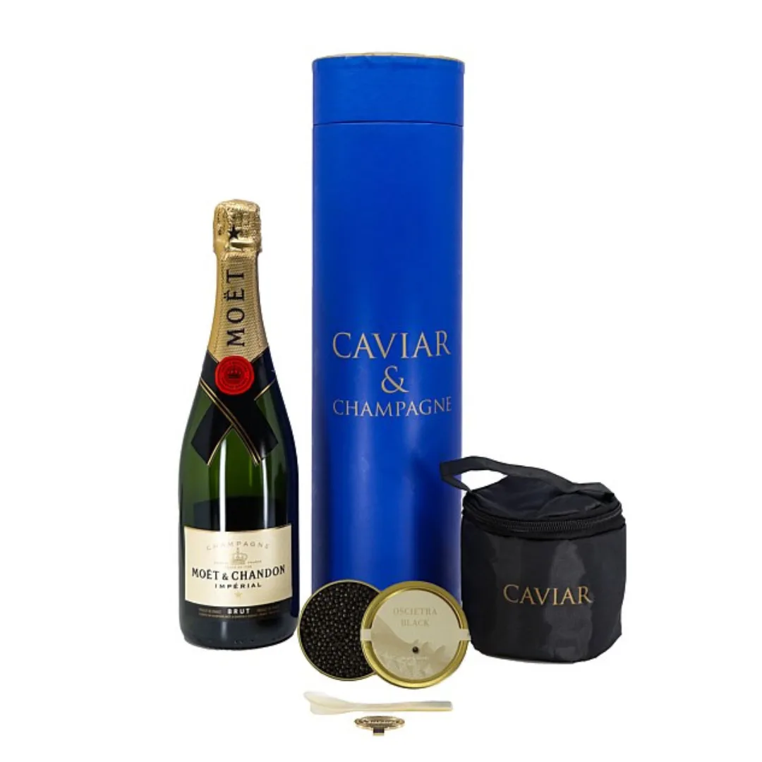 Oscietra Black Pearl Caviar + Champagne