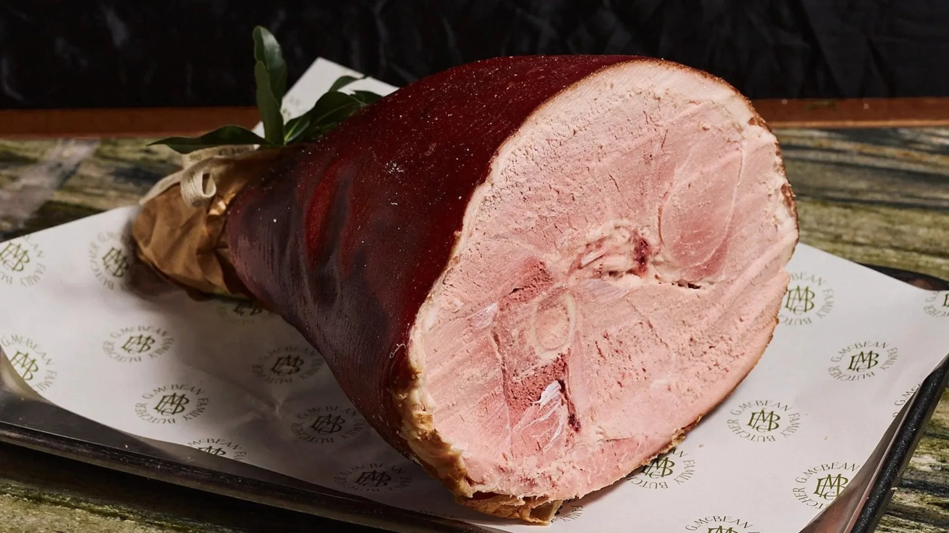 G.McBean Family Butcher half leg Christmas ham