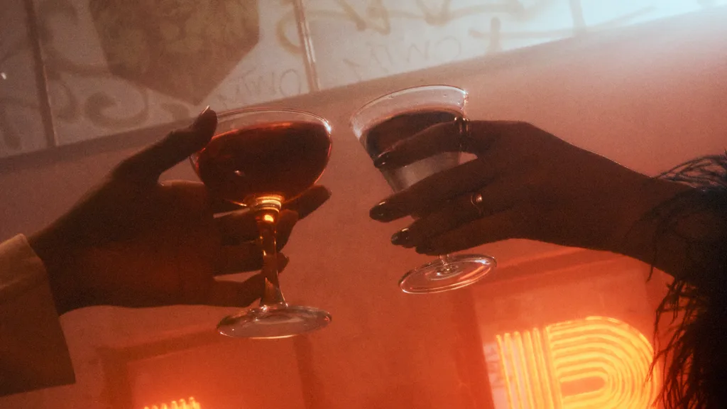 Cocktails at Melbourne bar LB's Record Bar