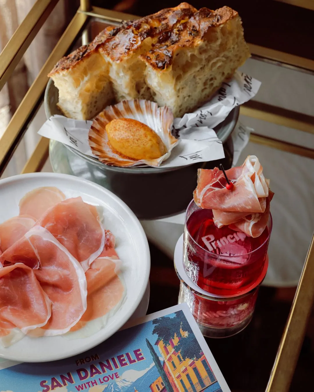Principe prosciutto cocktails and snacks at Hinchcliff House sydney