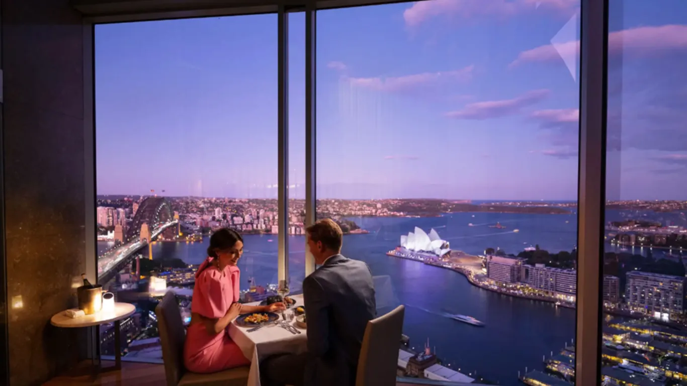 Shangri-la on the rocks with views of the harbour, great views for New Years Eve