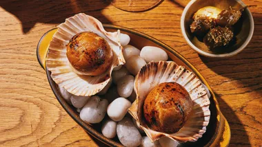 A scallop dish at new Sydney restaurant Watermans