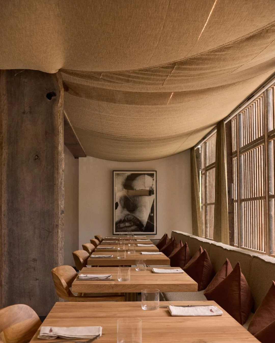 The dining room at The Belongil Bistro by chef Shannon Bennett in Byron Bay