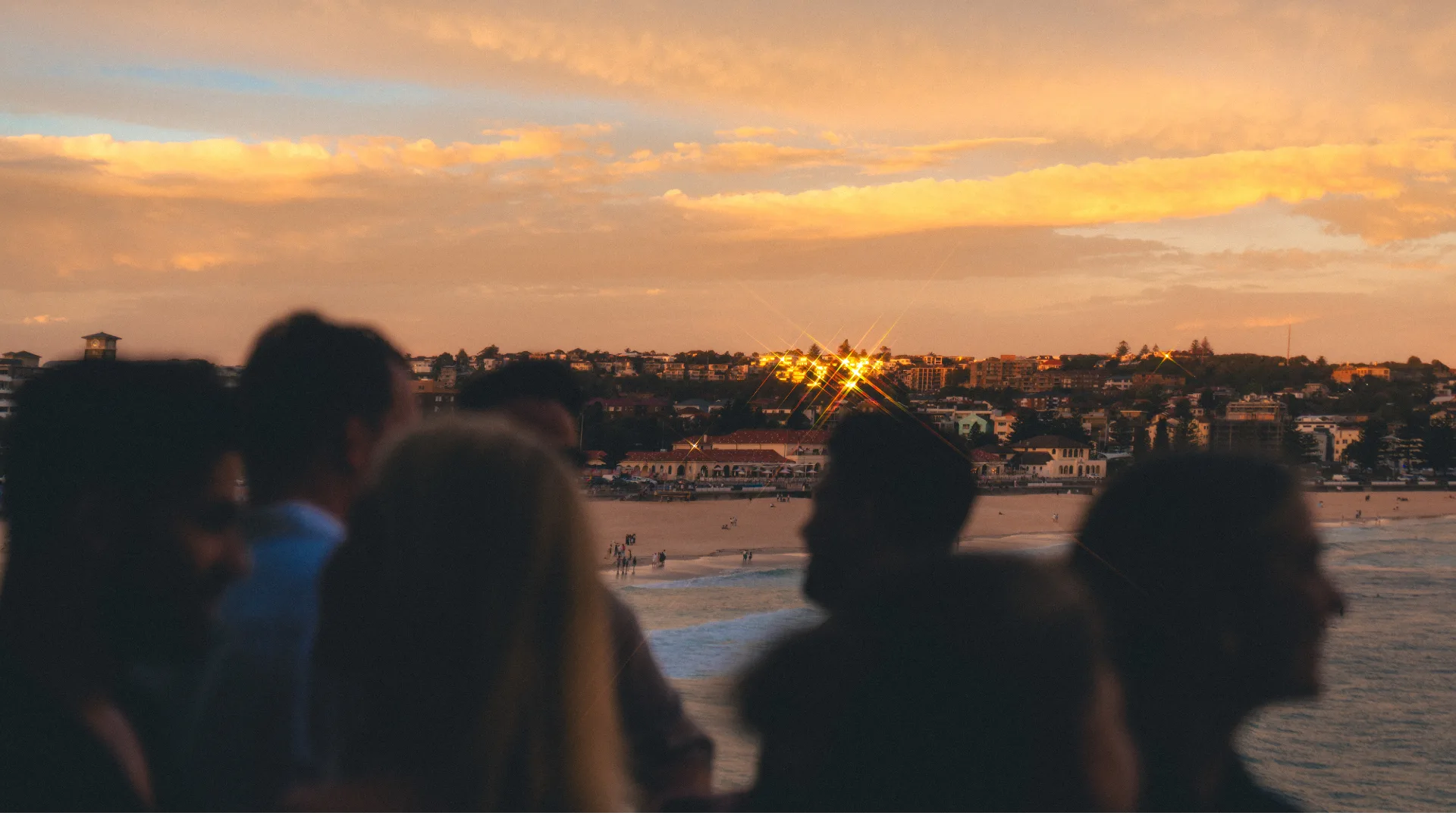 The view over Bondi Beach from iconic restaurant Icebergs Dining Room and Bar