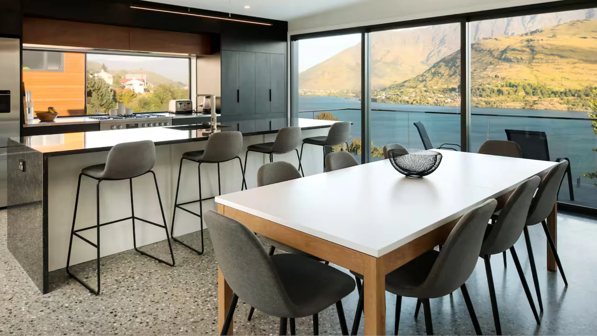 an Airbnb in Queenstown overlooking Lake Wakatipu