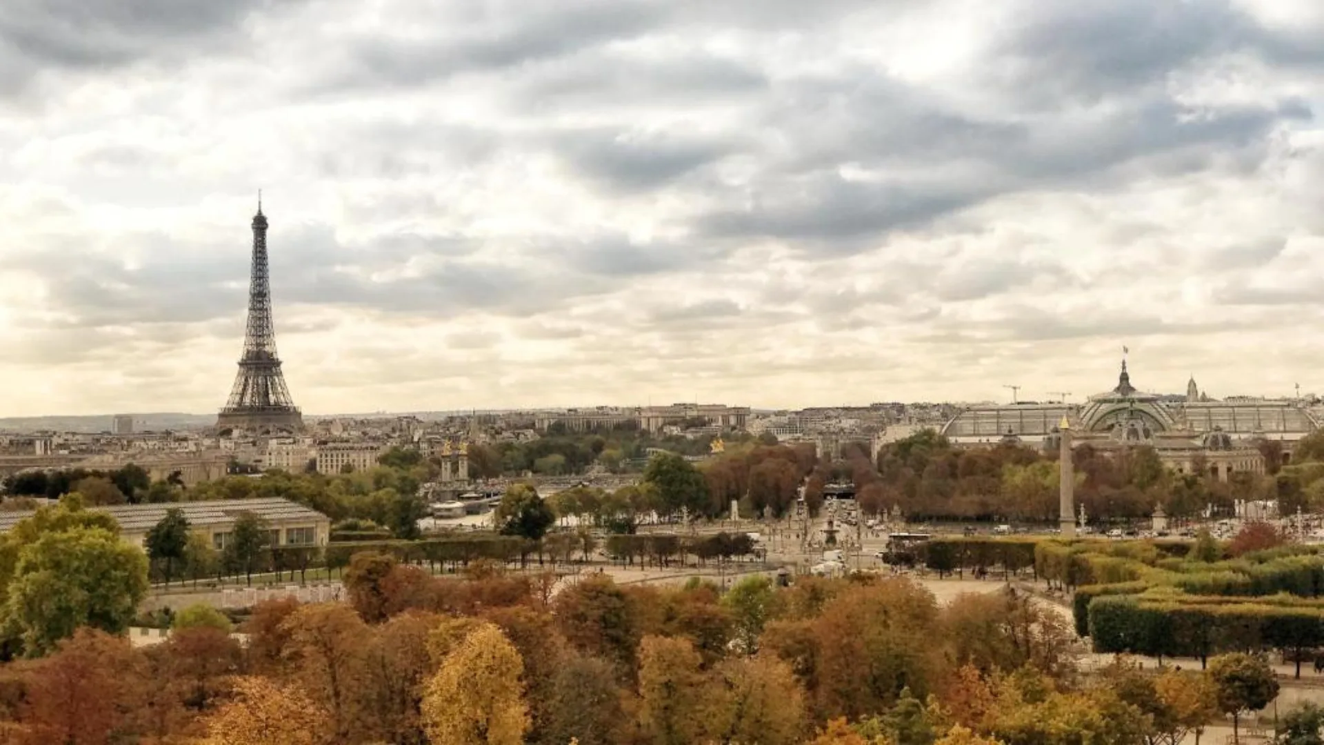 Views of the Eiffel Tower in Paris from Le Meurice hotel