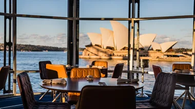 The view to the Sydney Opera House from leading Sydney restaurant Quay