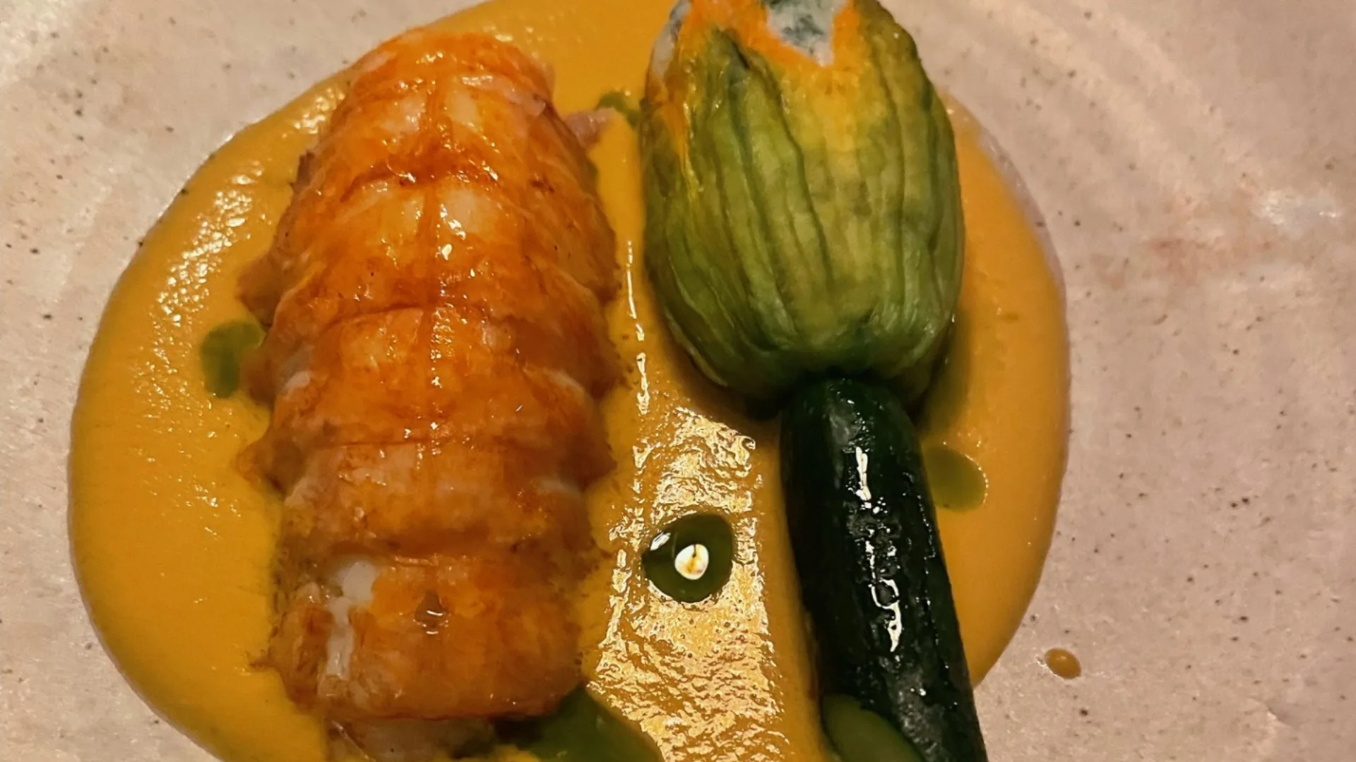 yabby claw and zucchini