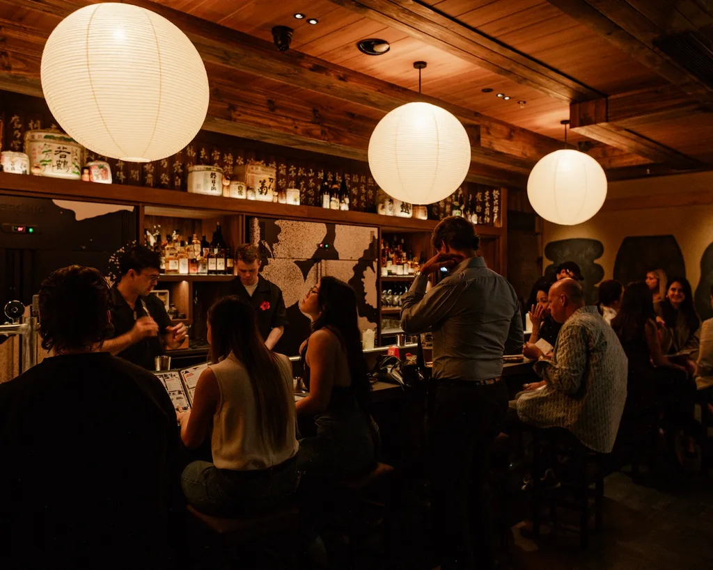 Late-night izakaya Sakura House transports you to Japan with its inspired deco and basement vibes