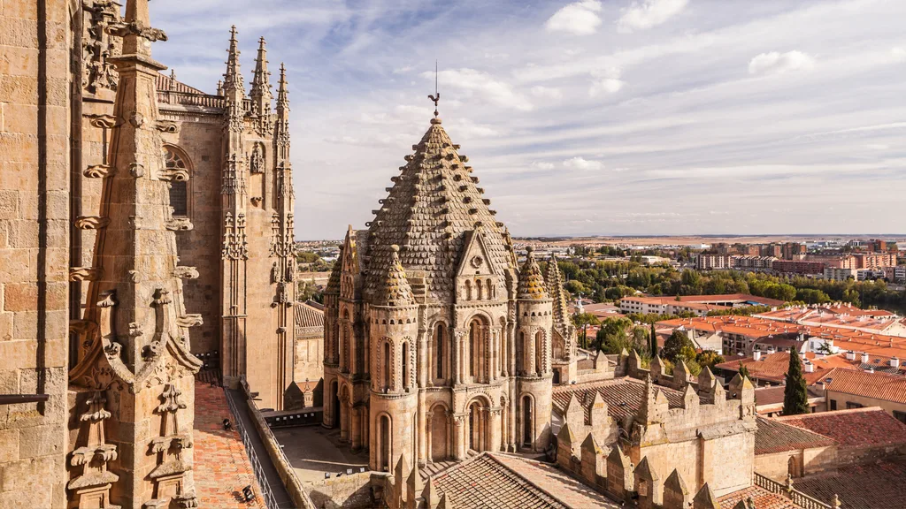 The cathedral in Salamanca, Spain