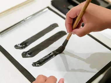 Japanese calligraphy experience in Osaka