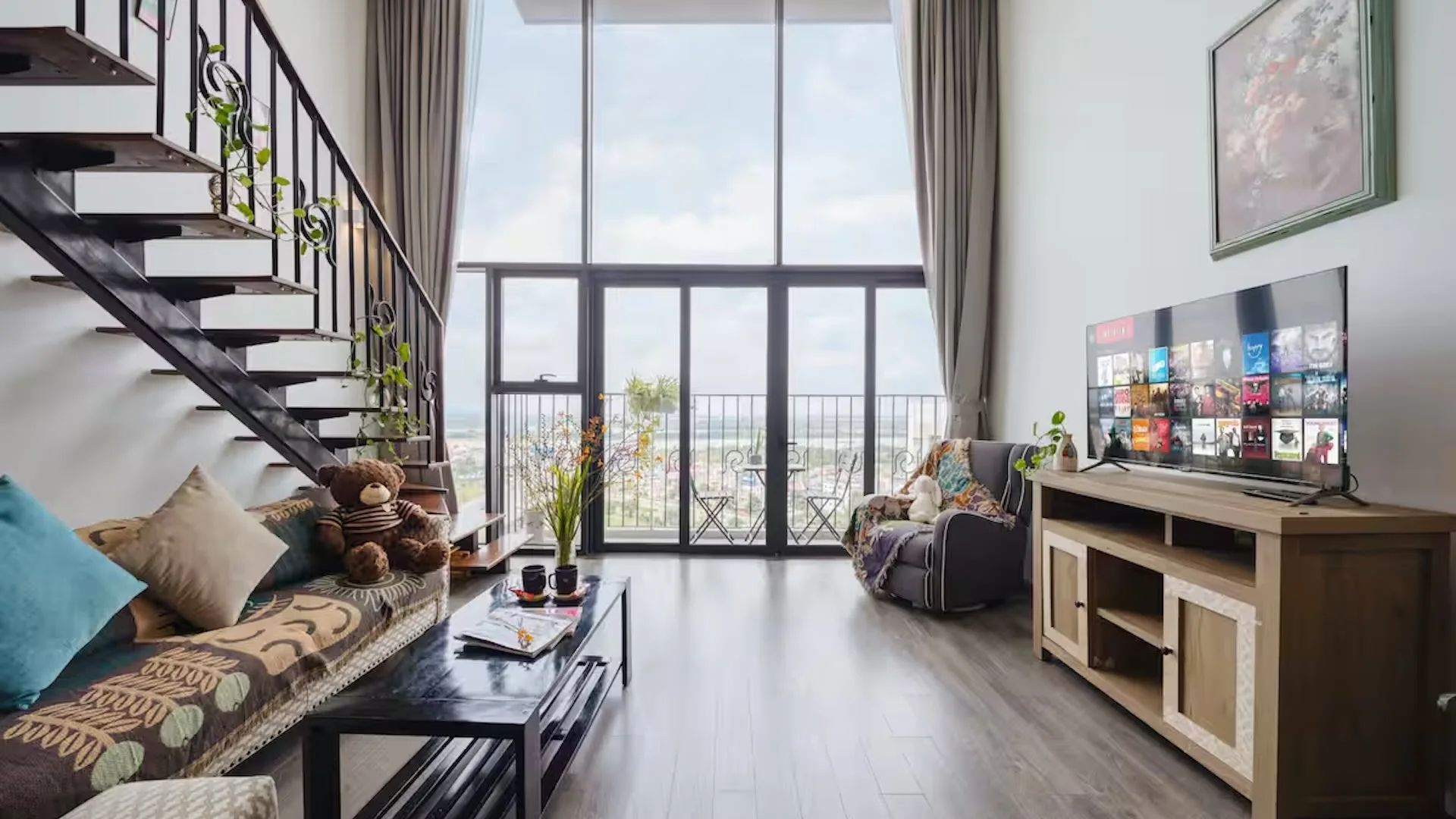 Vietnam Airbnb stays in Hanoi include this top-rated luxe duplex in the West Lake area